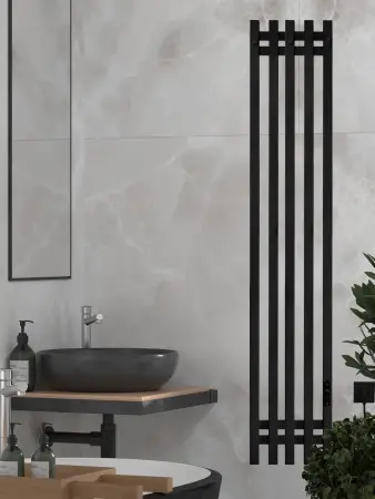 Полотенцесушитель электрический Gloss & Reiter URBAN Э2.К.24х150.PI5 Таймер.черный - фото 3